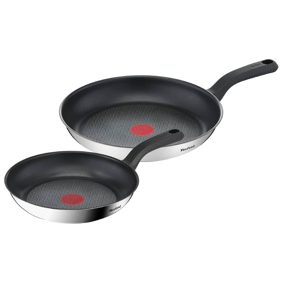 Tefal Comfort Max Stainless Steel Frying Pan Set
