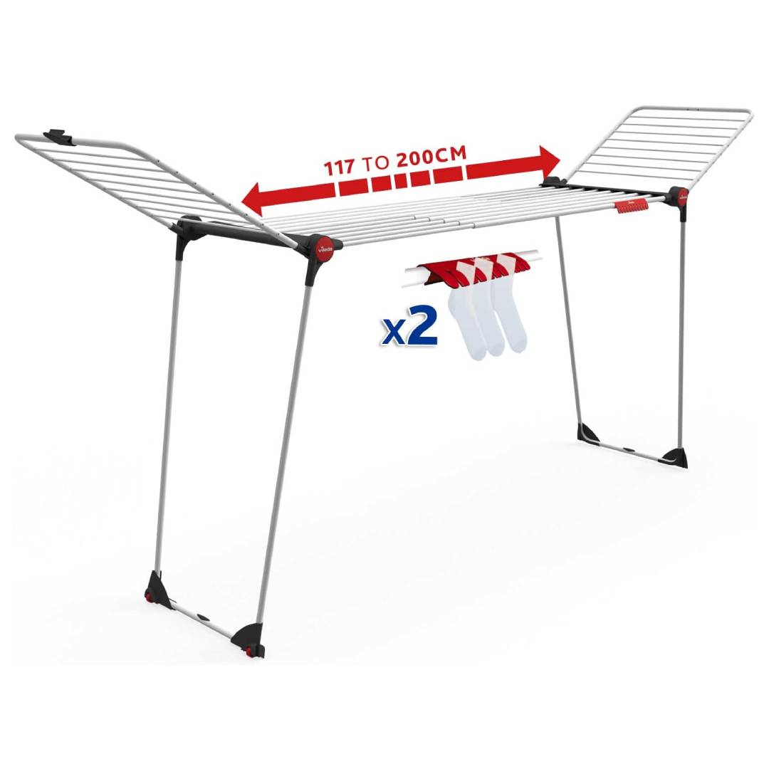 Vileda Infinity Flex Plus Extendable Clothes Airer