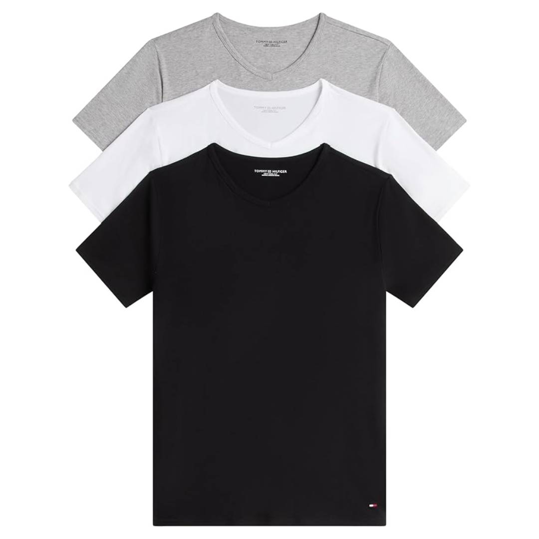 Tommy Hilfiger Men's Stretch V-Neck T-Shirts