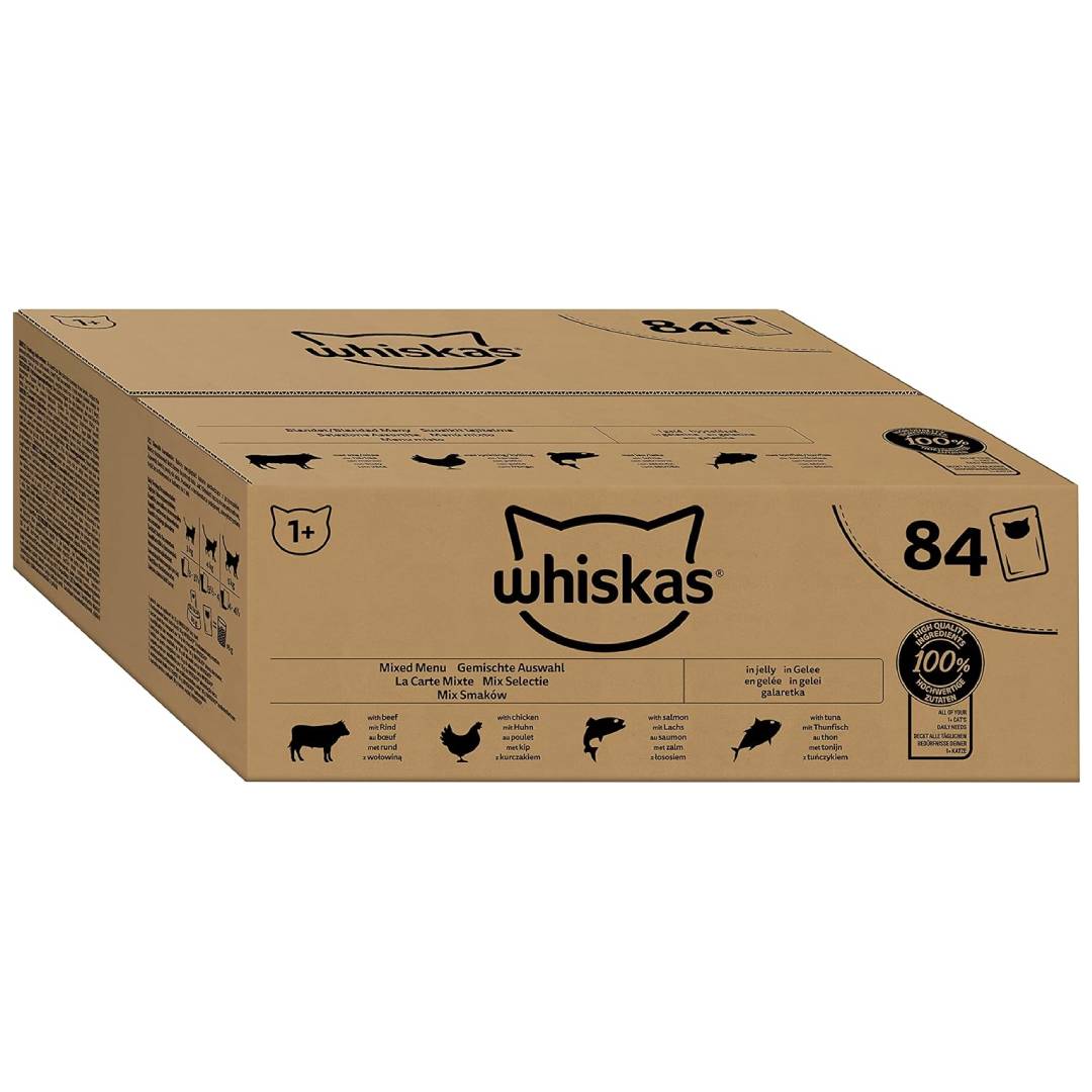 Whiskas Adult 1+ Wet Cat Food Mixed Selection