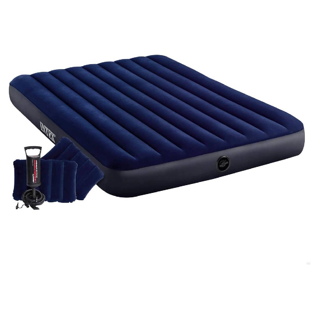 Intex Air Bed, 64765, Colorful, 203 x 152 x 25 cm (Set)