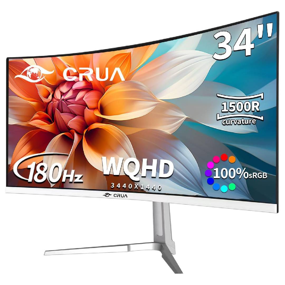 CRUA 34 Inch Ultrawide WQHD Gaming Monitor • CR340QA