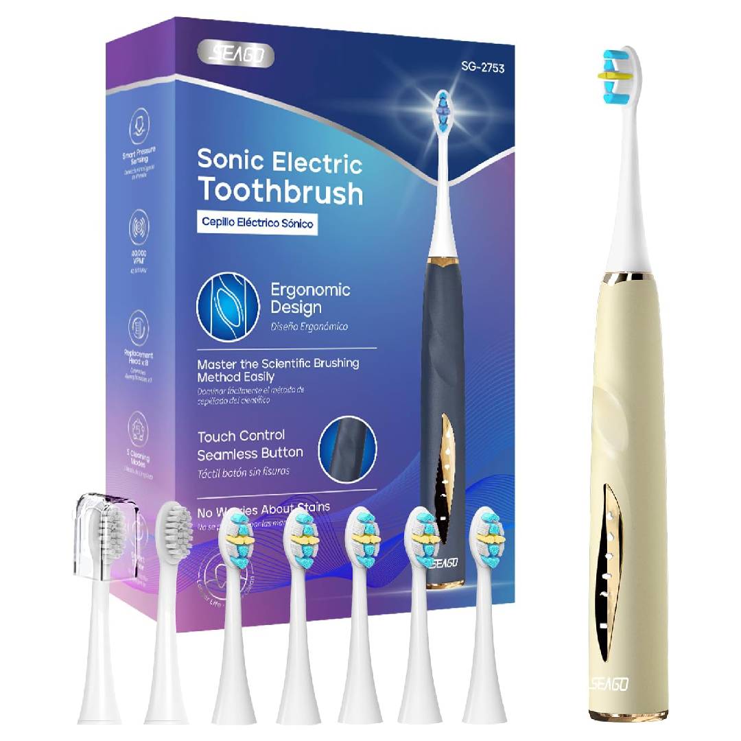 Seago Electric Toothbrush with Pressure Sensor