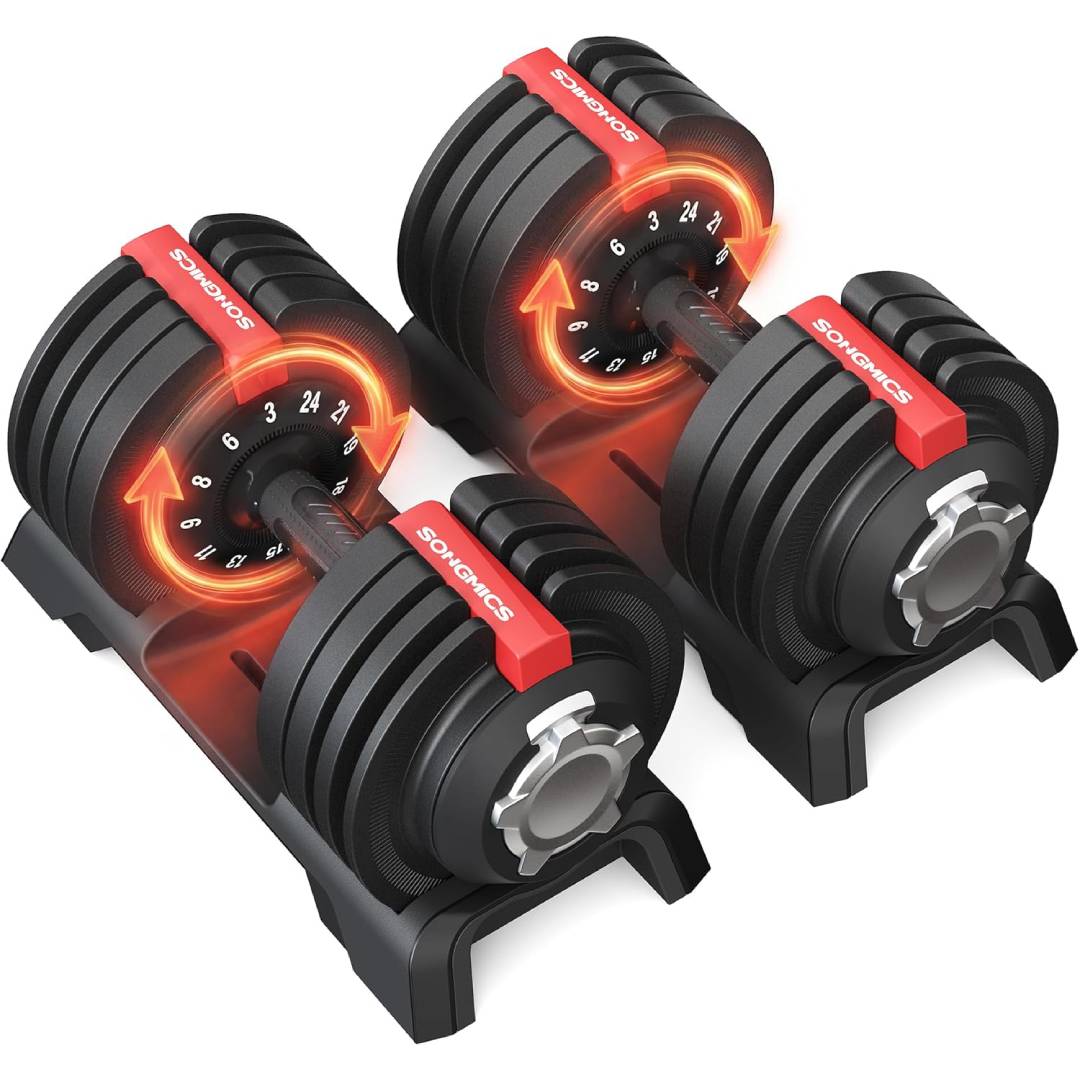 SONGMICS Set of 2 Adjustable Dumbbells