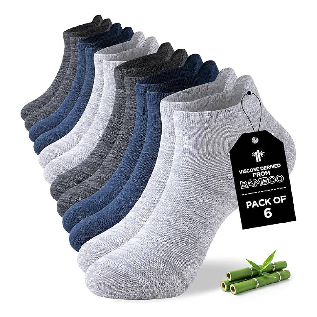 Niorasen Bamboo Sneaker Socks Men Women 43-46 37-42