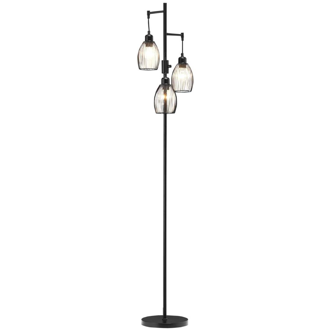 HOMCOM 3-Light Floor Lamp