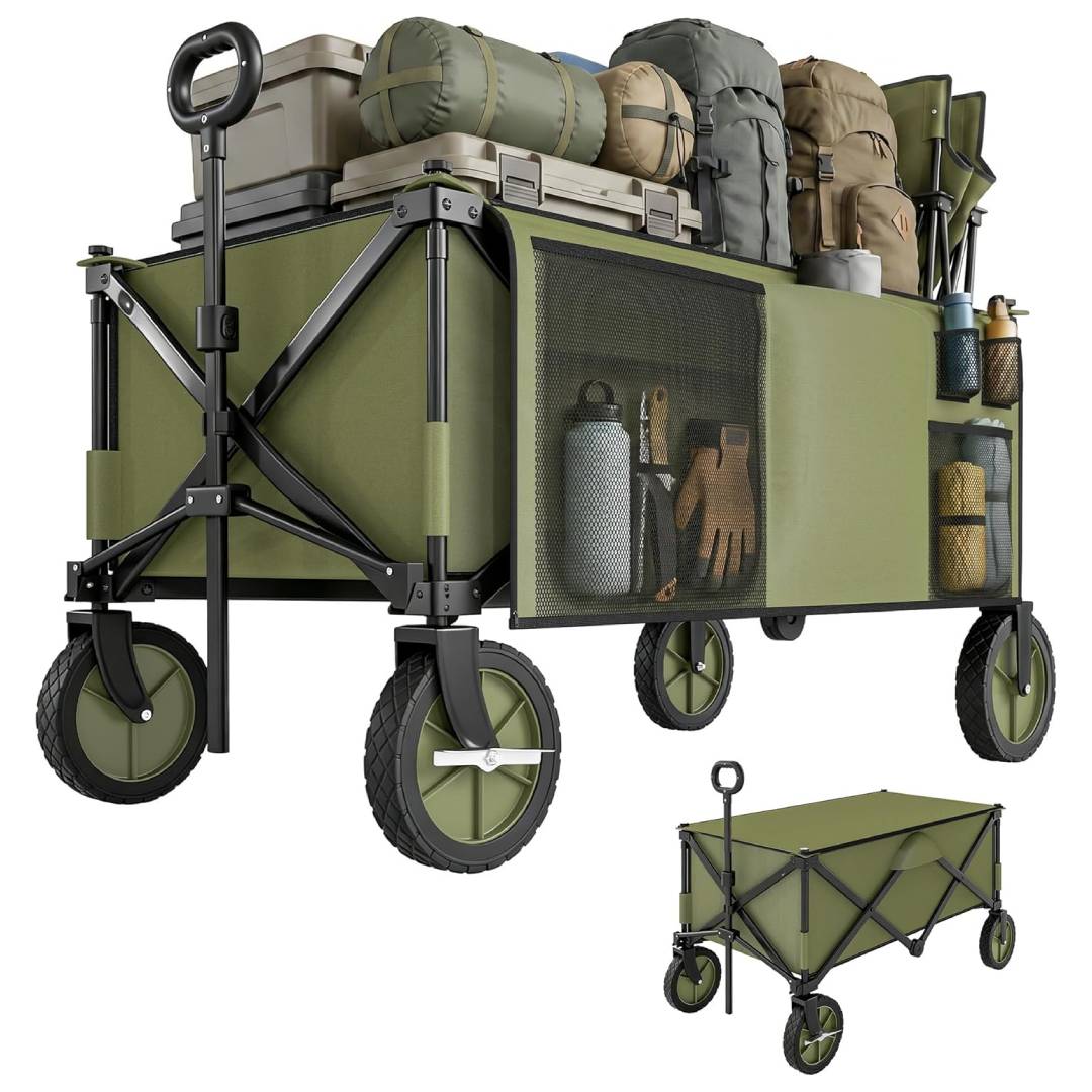Outsunny Foldable Beach Trolley