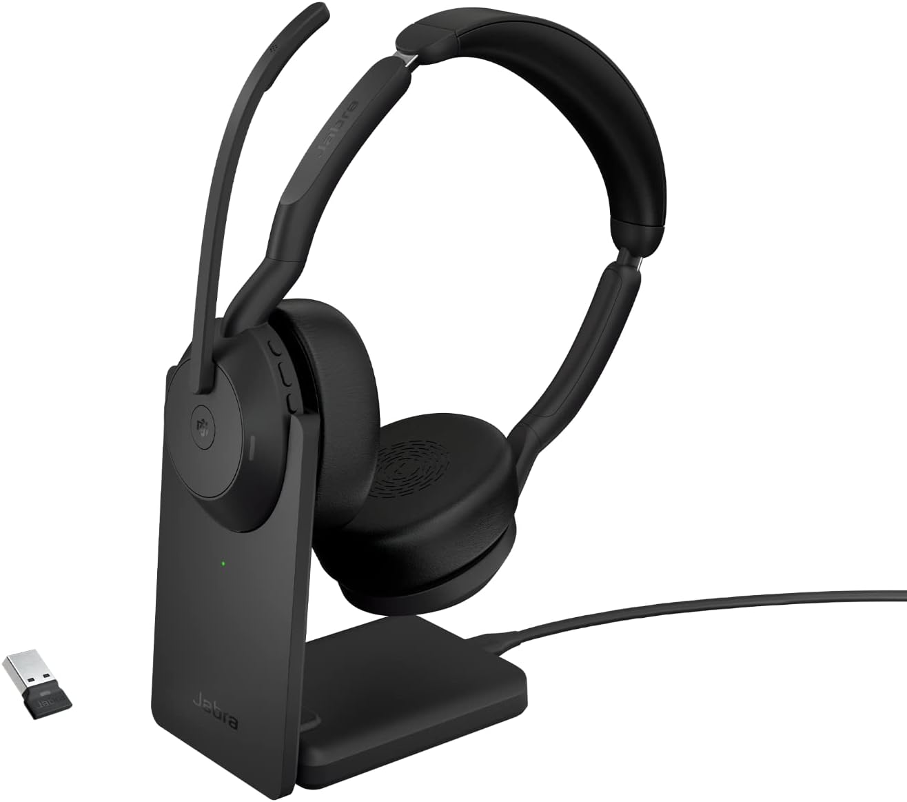 abra Evolve2 55 Stereo Wireless Headset with Charging Stand