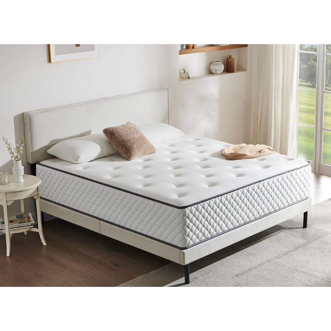 Double Mattress | 7-Zone Hybrid Pocket Spring Medium-Firm Bed Mattress