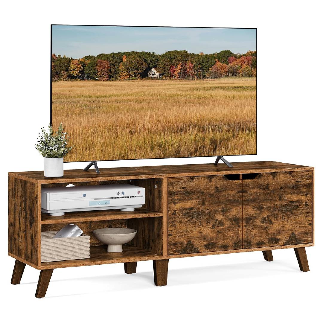 VASAGLE TV Stand with 2 Doors