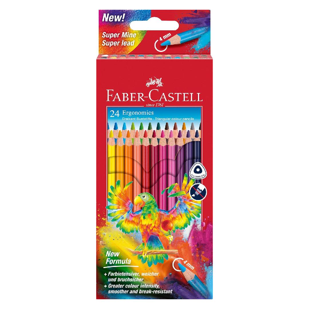 Faber-Castell 116544-Set of Triangular Colouring Pencils