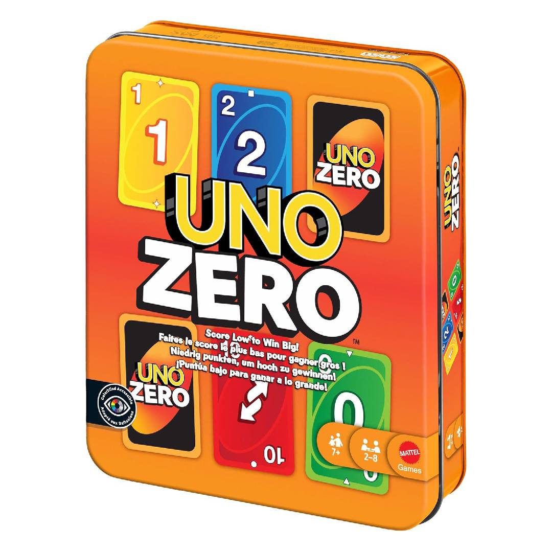 Mattel Games Mattel Games UNO Zero Card Game in Storage & Travel Tin for Kid