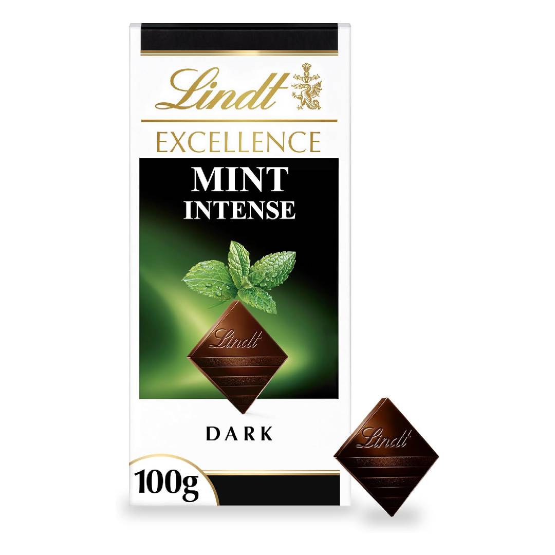 Lindt Excellence Dark Mint Chocolate Bar Each 100g