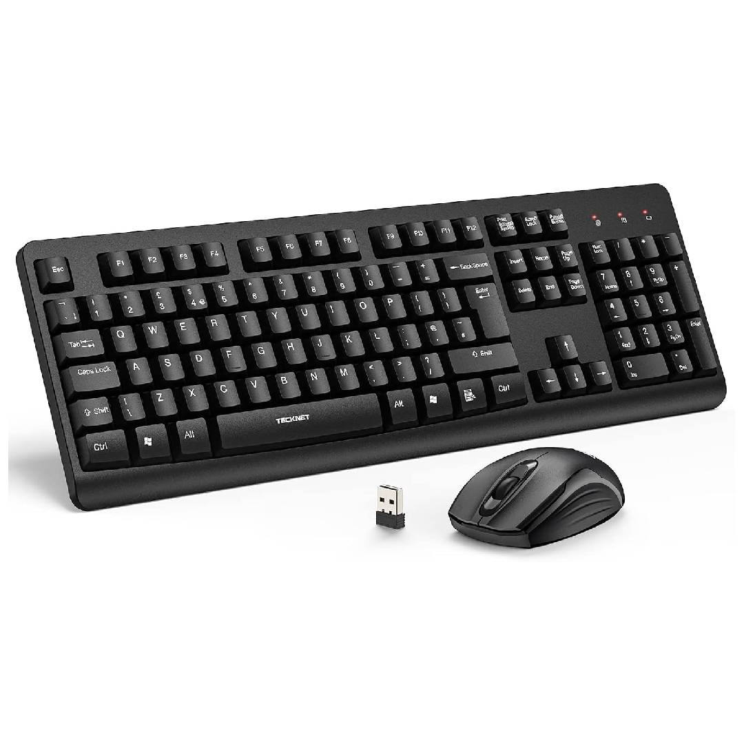 TECKNET Wireless Keyboard and Mouse Set