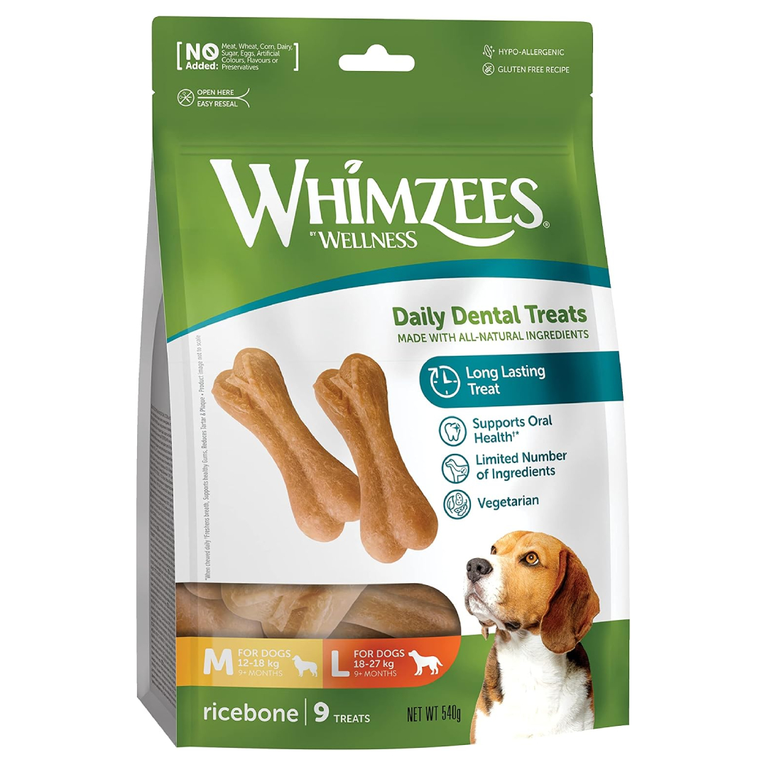 WHIMZEES Rice Bone M/L