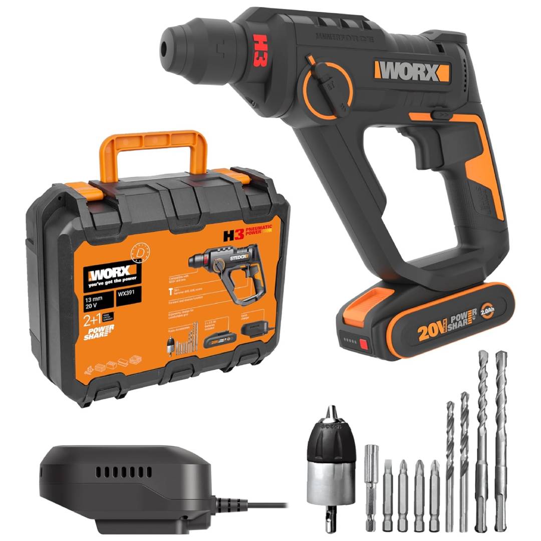Worx WX391 Cordless Rotary Hammer Drill