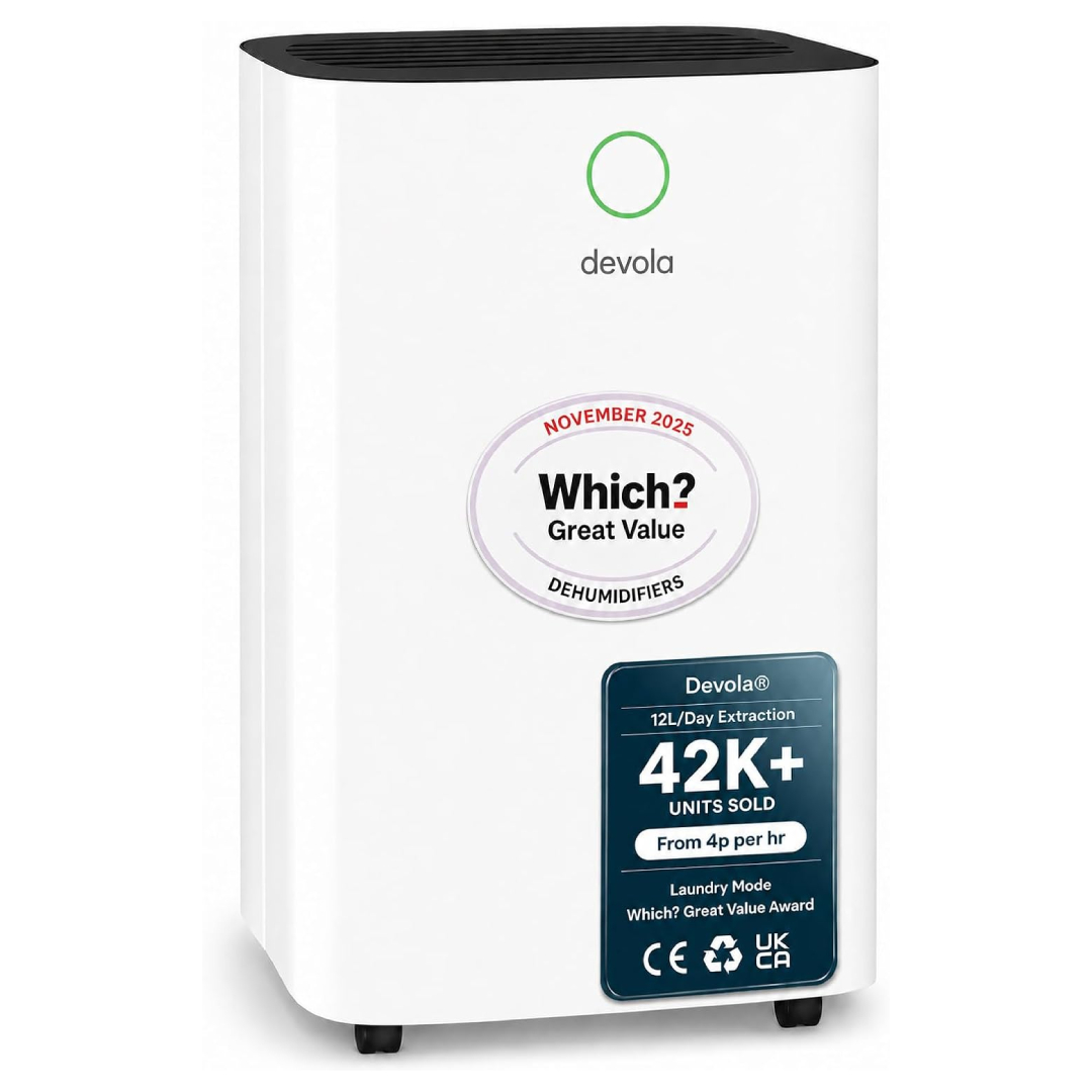 Devola 12L Low Energy Dehumidifier