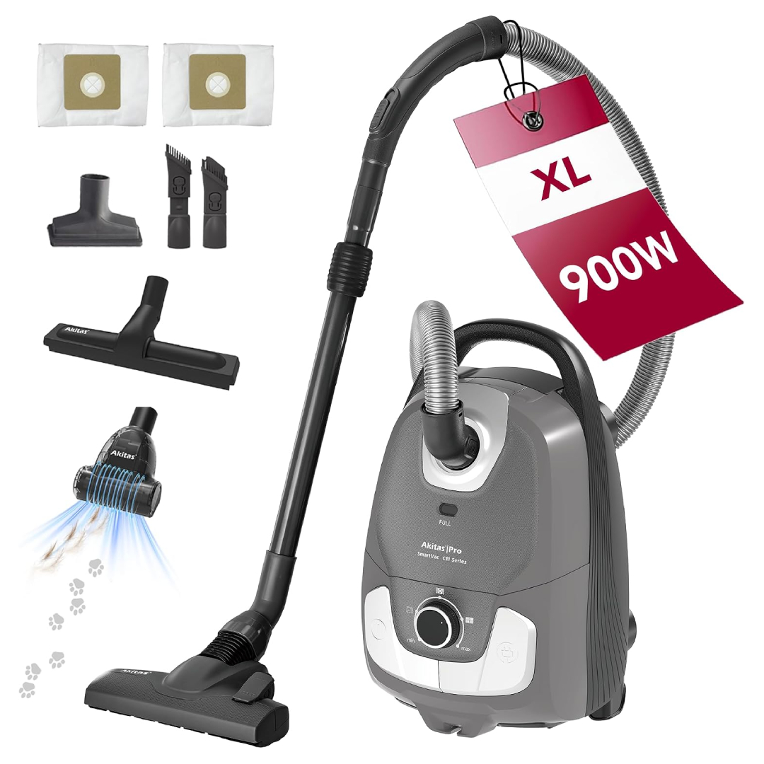 Akitas C11 Pet 900W Bagged Vacuum Cleaner