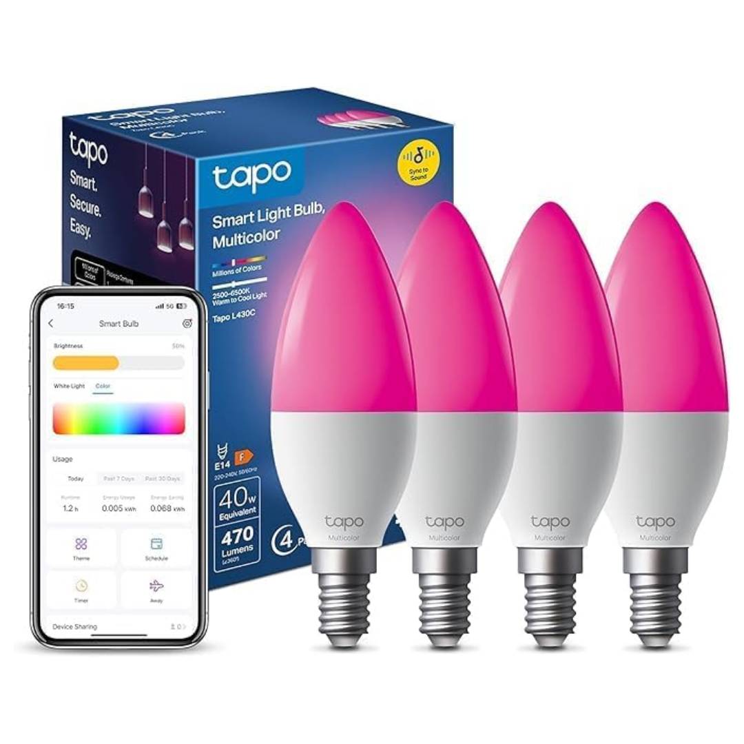 Tapo L430C E14 Smart Bulb 4-Pack