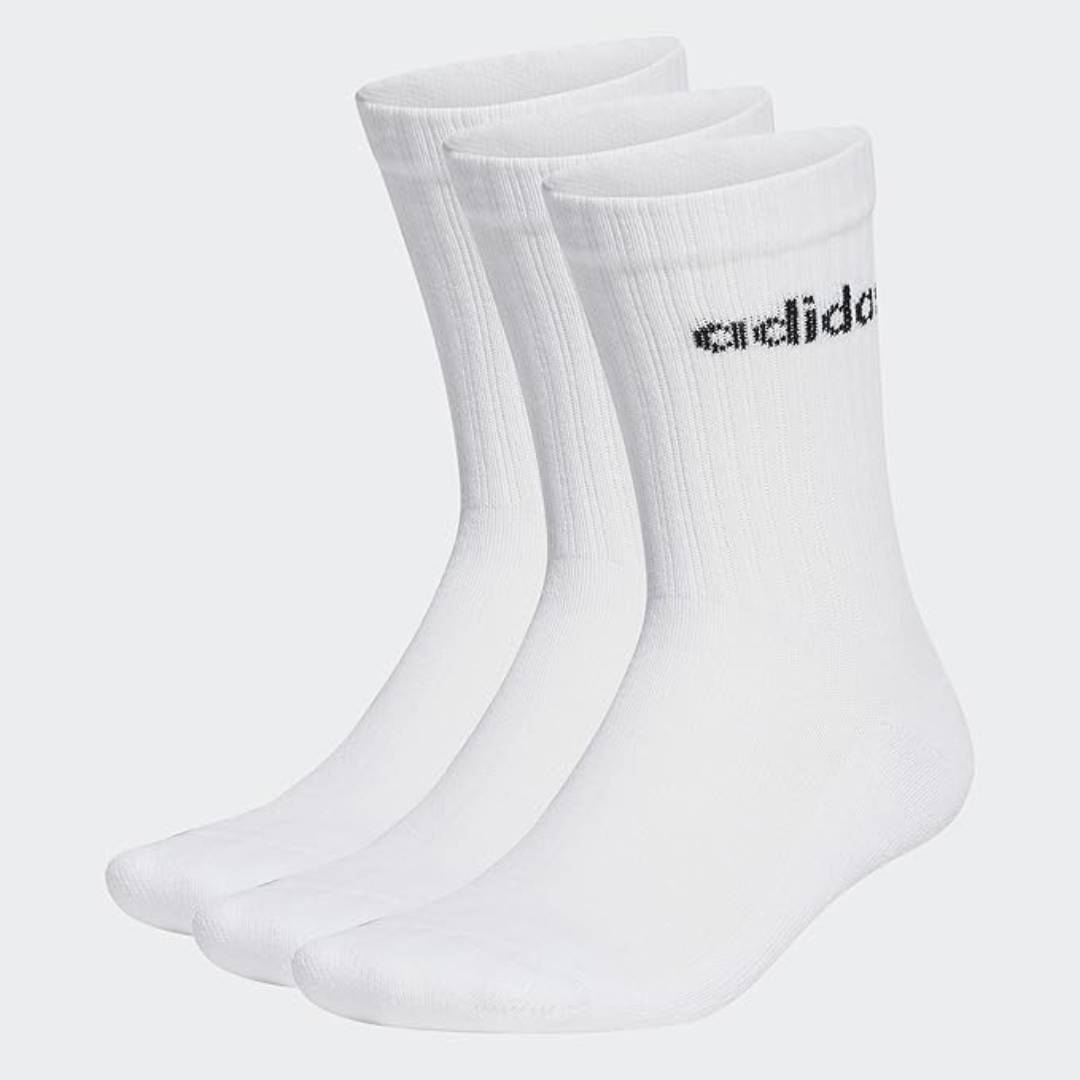 adidas Unisex Linear Crew Cushioned Socks