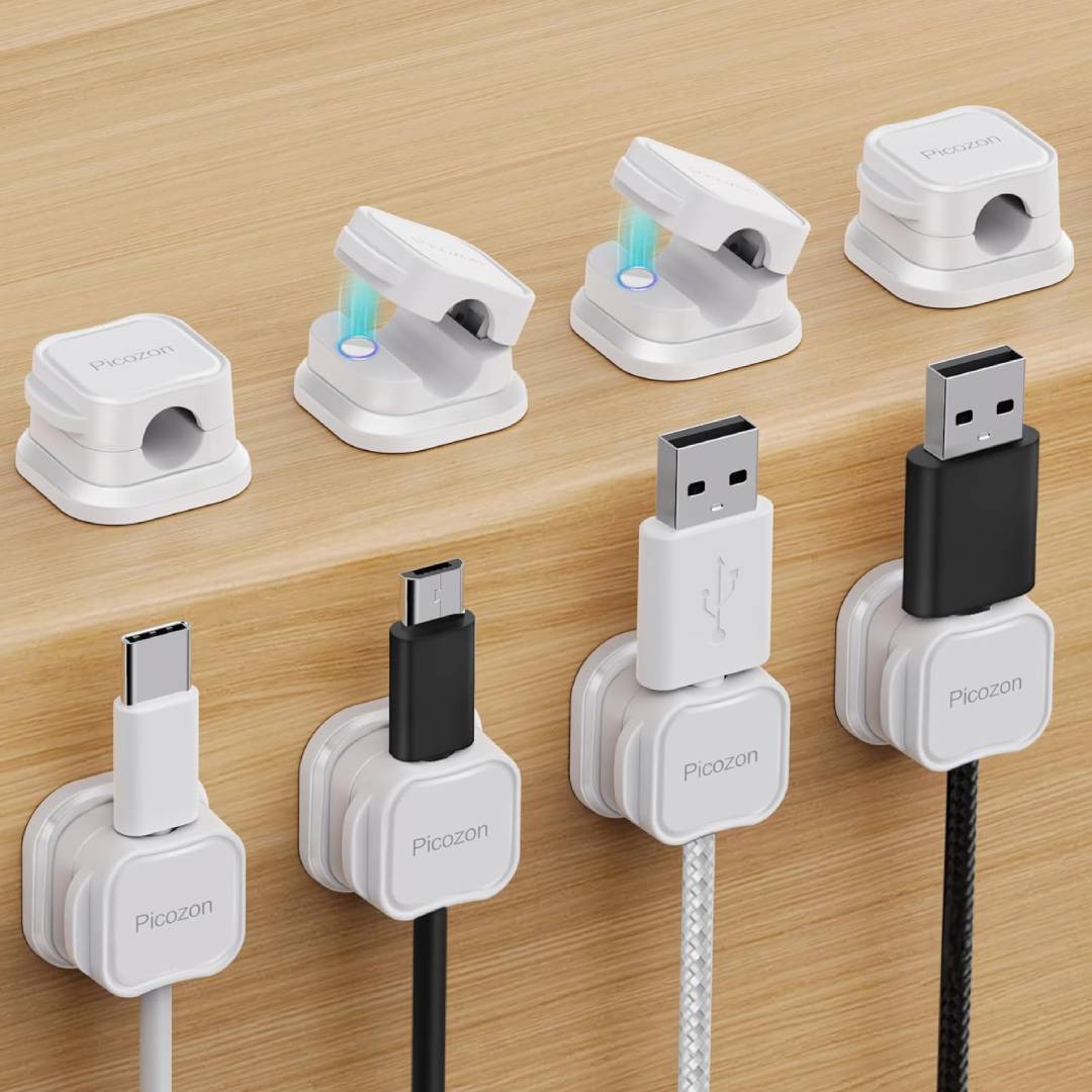 Picozon Magnetic Cable Clip Organizer 8 Pack