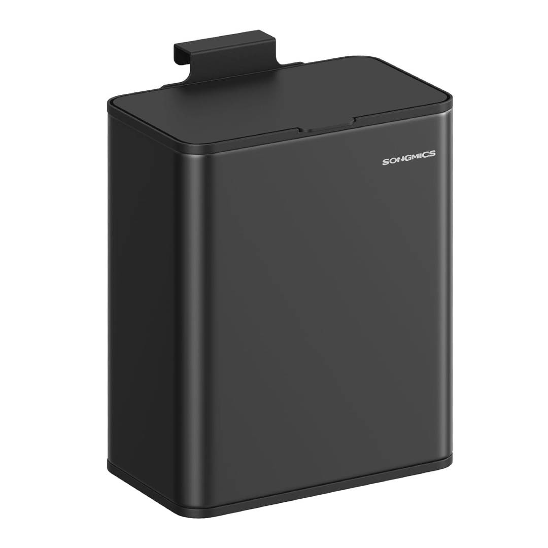 SONGMICS Hanging Trash Can 8L Inky Black