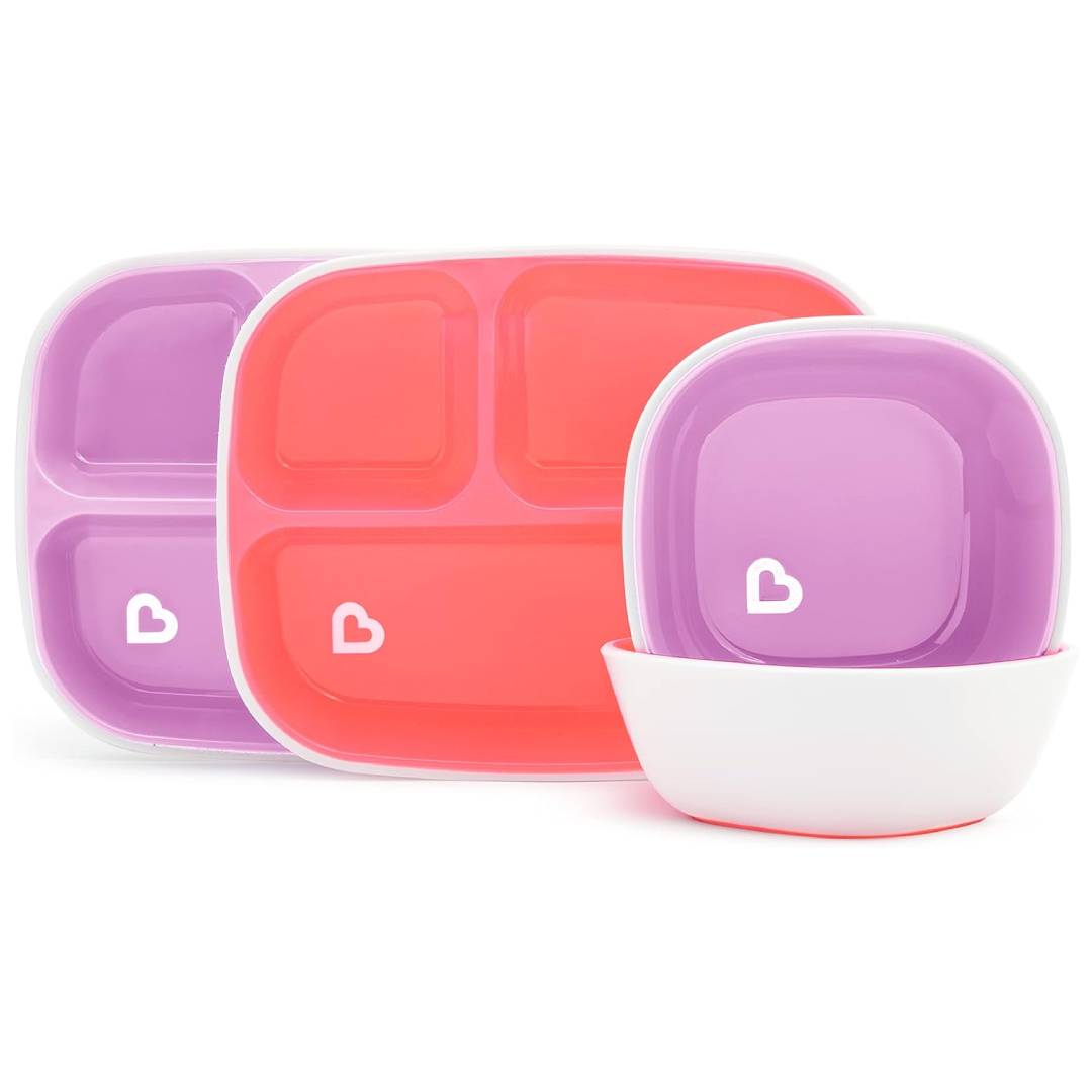 Munchkin Splash Toddler Divided Plate and Bowl Set
