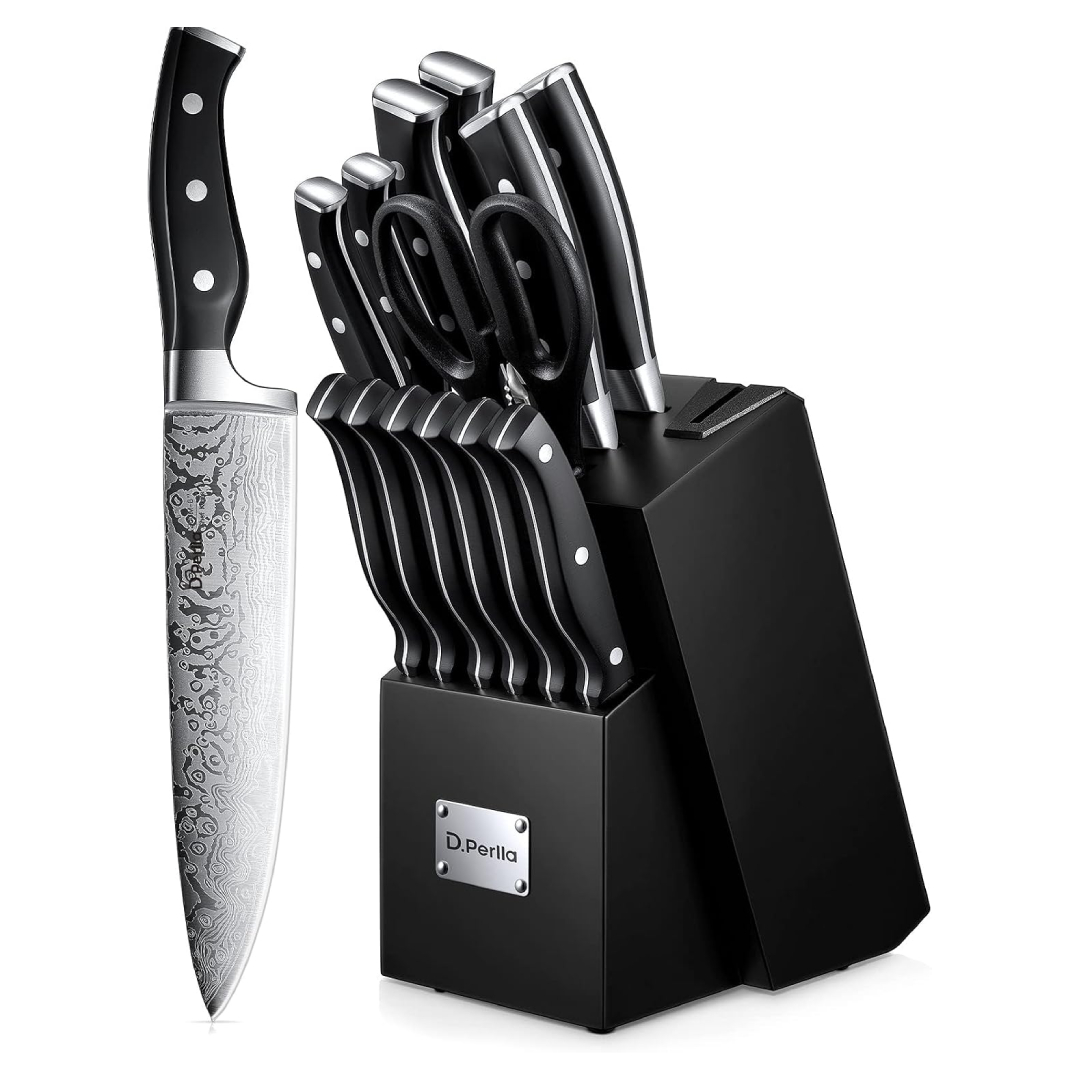 D.Perlla 14 Pieces Kitchen Knives Set