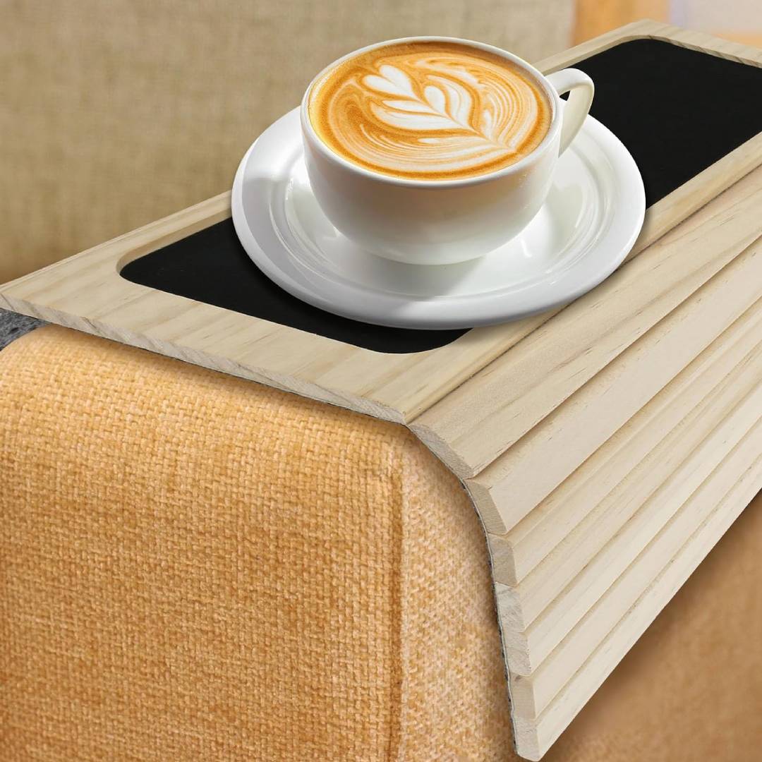 Foldable Sofa Arm Tray Wood