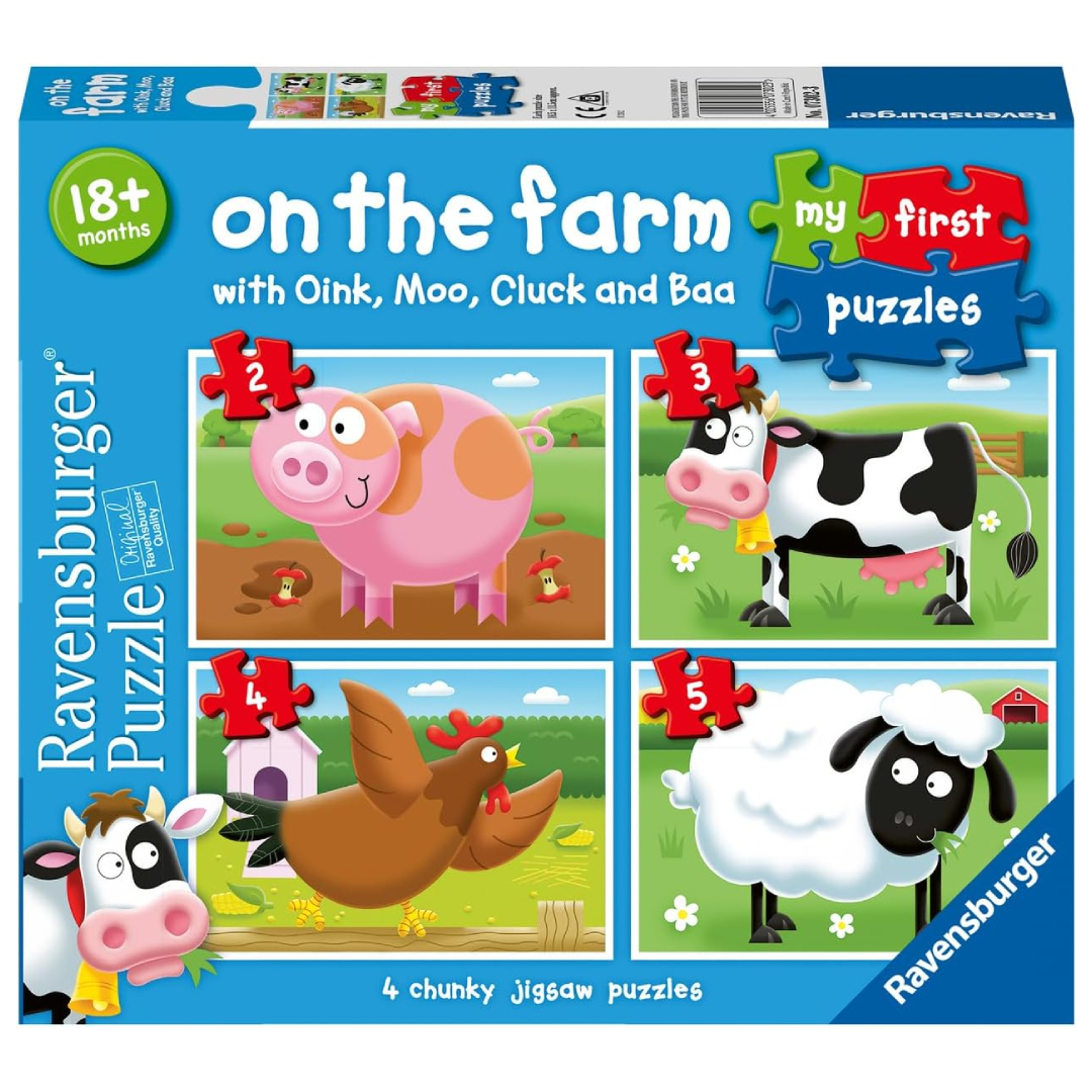 Ravensburger On The Farm My First Jigsaw Puzzles