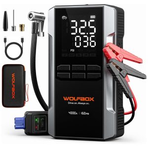 WOLFBOX 3000A Jump Starter with Air Compressor