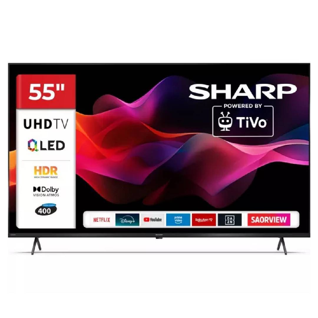 SHARP 4T-C55HM5245IB 55" Smart 4K Ultra HD HDR QLED TV