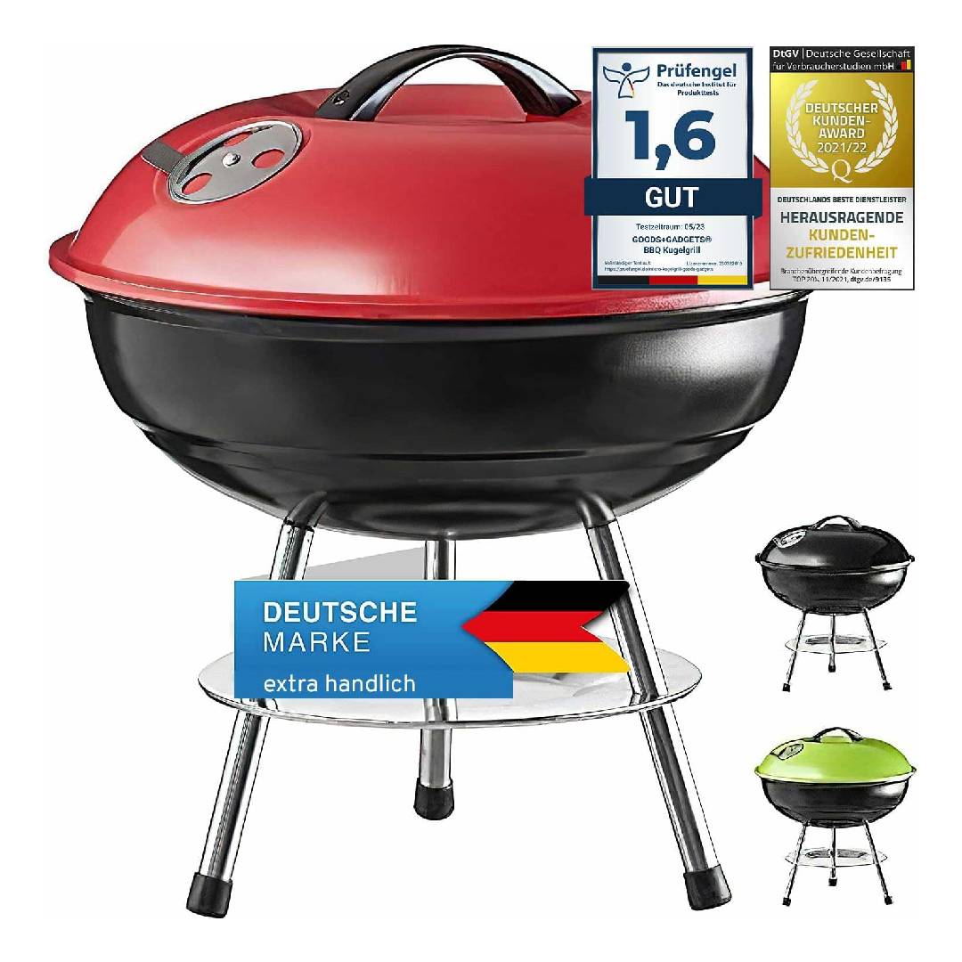 GOODS+GADGETS® Compact Charcoal Kettle Grill 40 cm