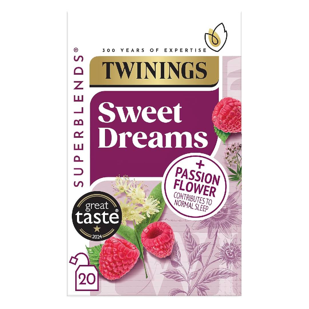 Twinings Superblends Sweet Dreams Tea, Raspberry & Valerian, 20 Tea Bags