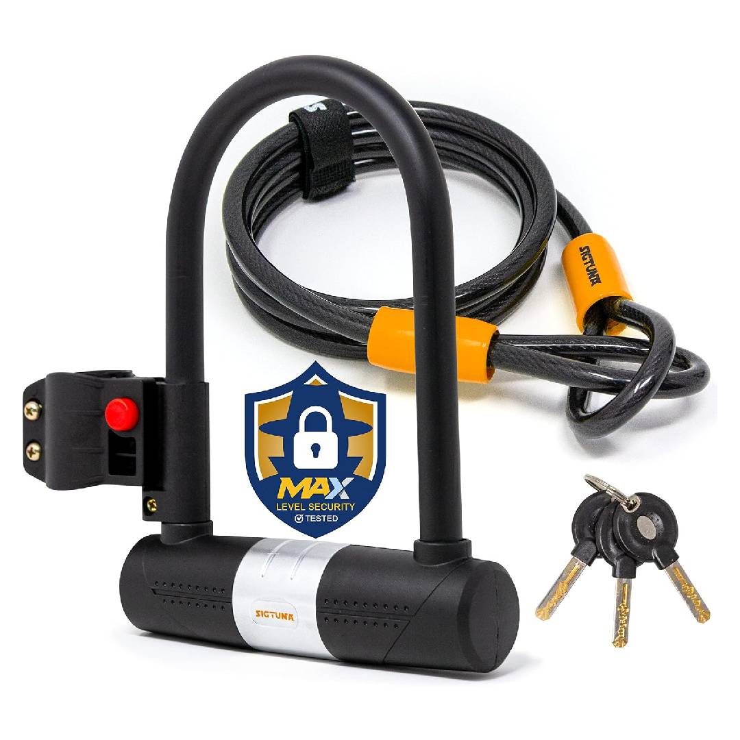 SIGTUNA • Heavy Duty Bike U-Lock with Cable