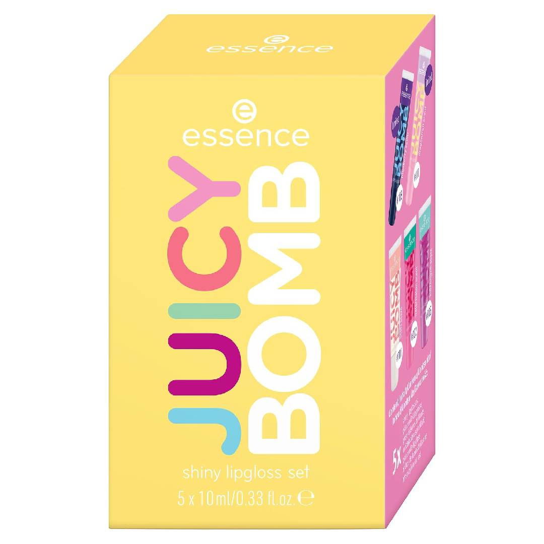 essence cosmetics essence Juicy BOMB Lip Gloss Set, Natural Gloss