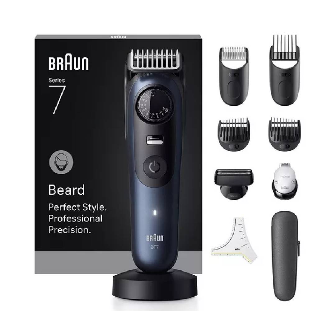 BRAUN Series 7 BT7540 Wet & Dry Beard Trimmer - Blue