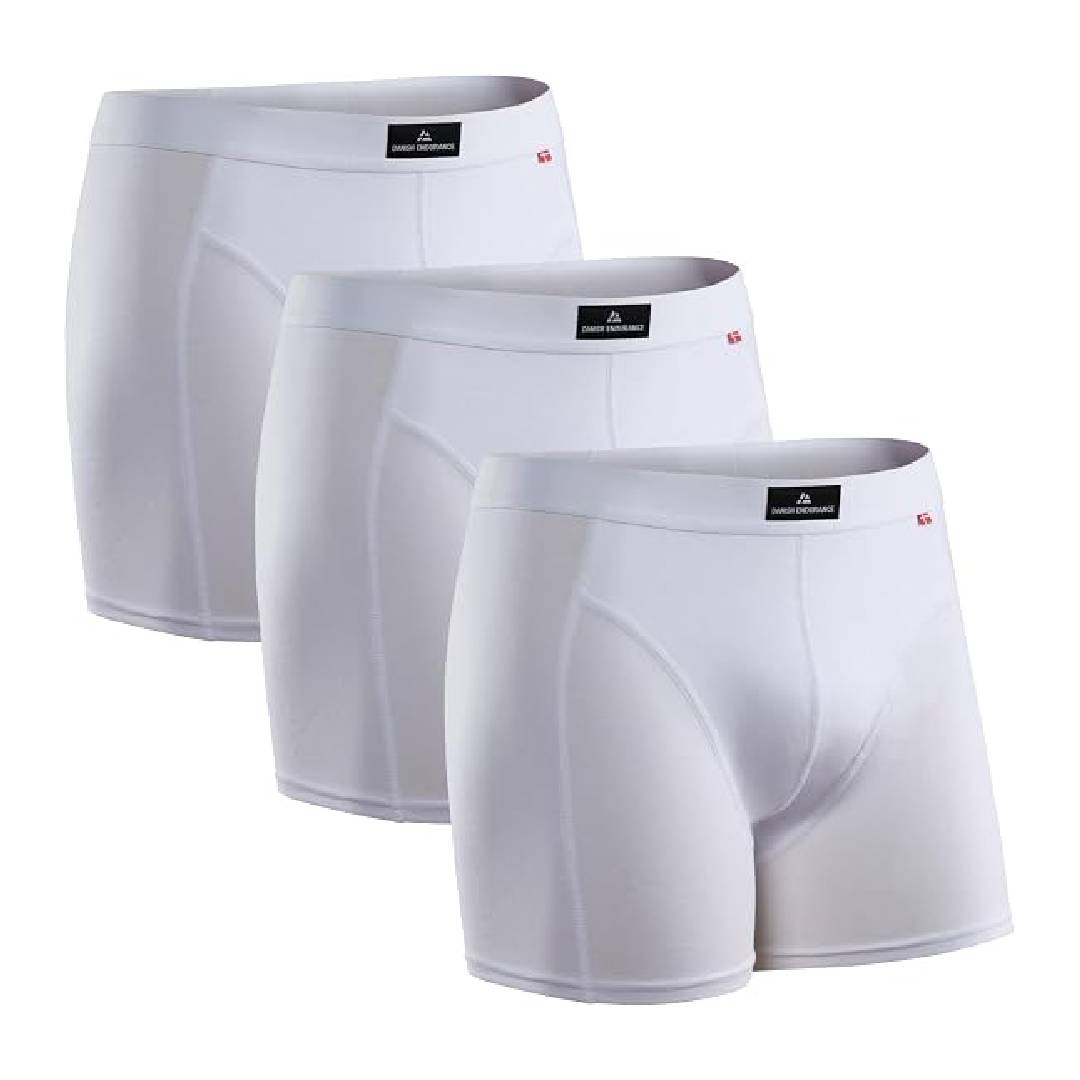 DANISH ENDURANCE Cotton Boxers with Optional Fly, 3 Pack