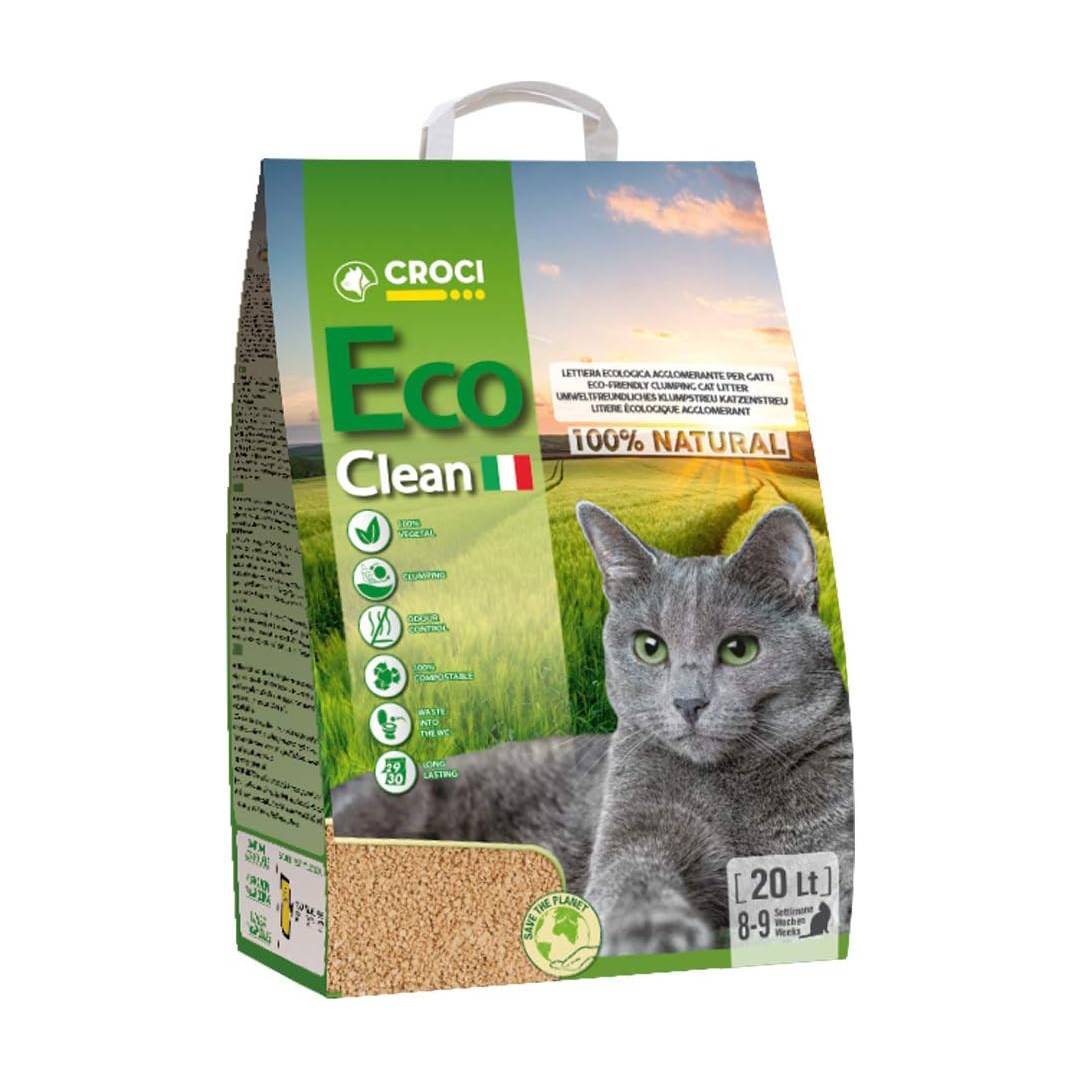 Croci Eco Clean 20 L-Clumping Cat Litter