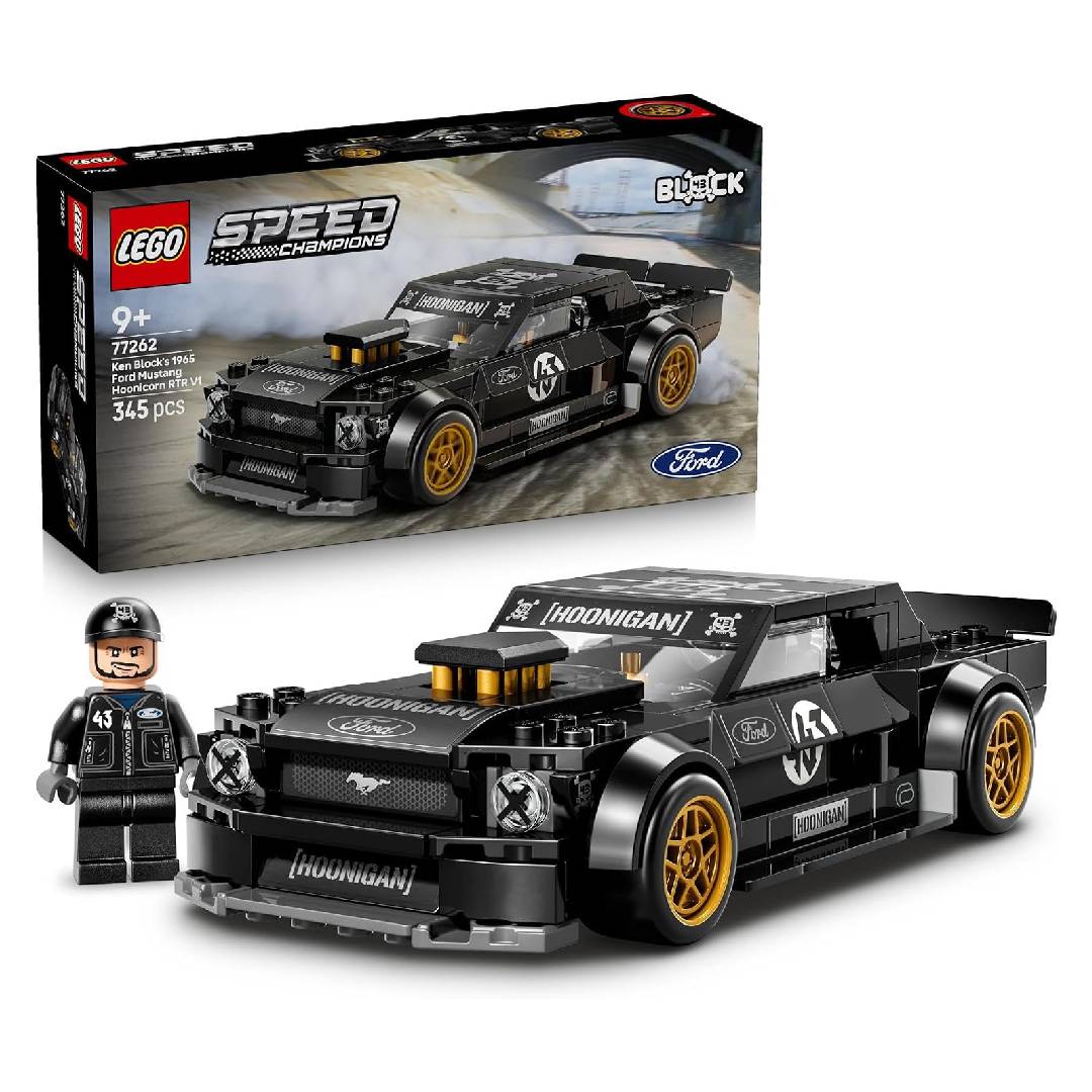 LEGO Speed Champions Ken Block's '65 Ford Mustang Hoonicorn V1 Muscle Car Toy