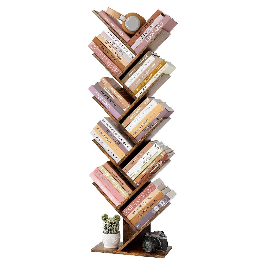 Hoctieon 10 Tier Tree Bookshelf