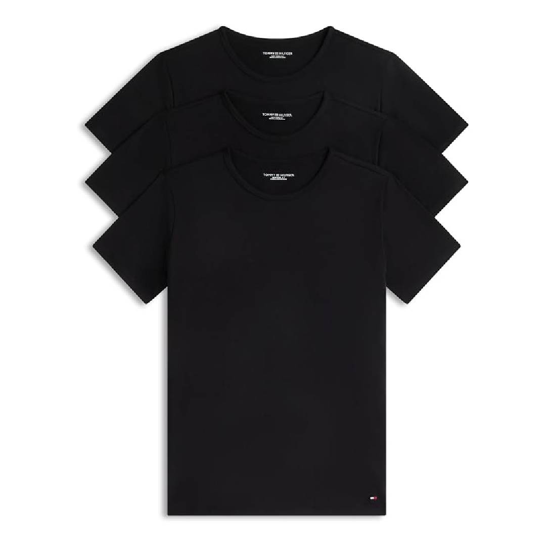 Tommy Hilfiger Men's Stretch Cn Tee Ss 3pack Um0um03138 S/S T-Shirt