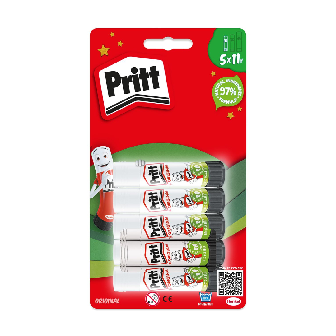 Pritt Glue Stick 11g Pack of 5