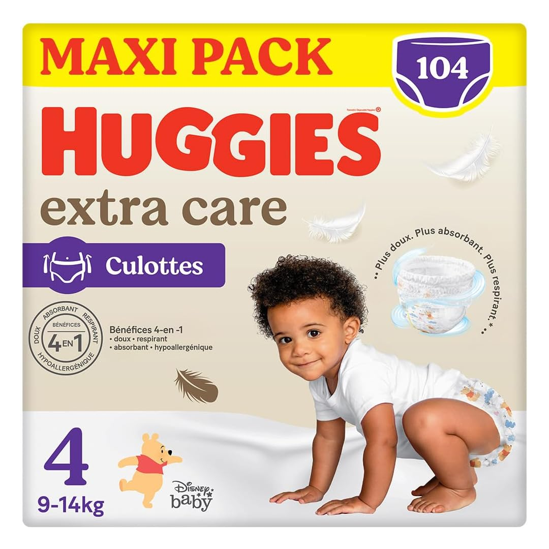 Huggies Extra Care Nappy Size 4 Pack of 104