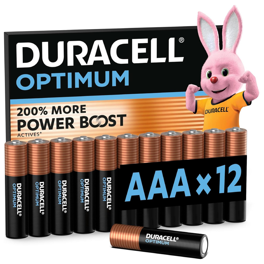 Duracell Optimum AAA Alkaline Batteries 12 Pack