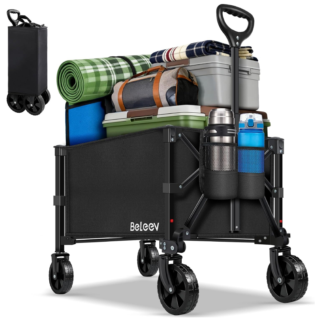 BELEEV Folding Festival Trolley Camping Wagon