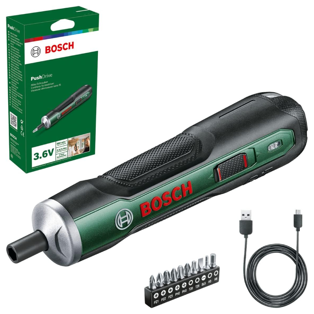 Bosch Akkuschrauber PushDrive Starter Set