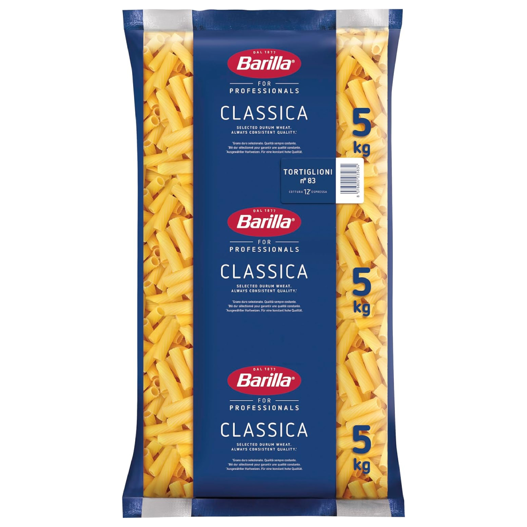 Barilla Durum Wheat Pasta Tortiglioni 5 kg