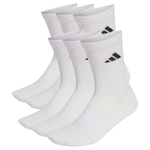 adidas Unisex Cushioned Crew Socks 6 Pair Pack