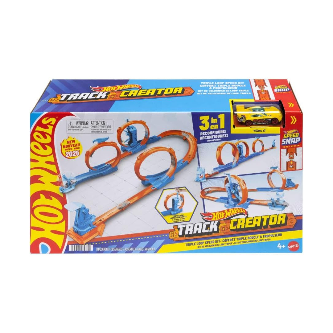 Hot Wheels Track Creator Triple Loop Pack JDW39